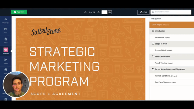 Sales Proposal Summary: Video Overview to Set Expectations