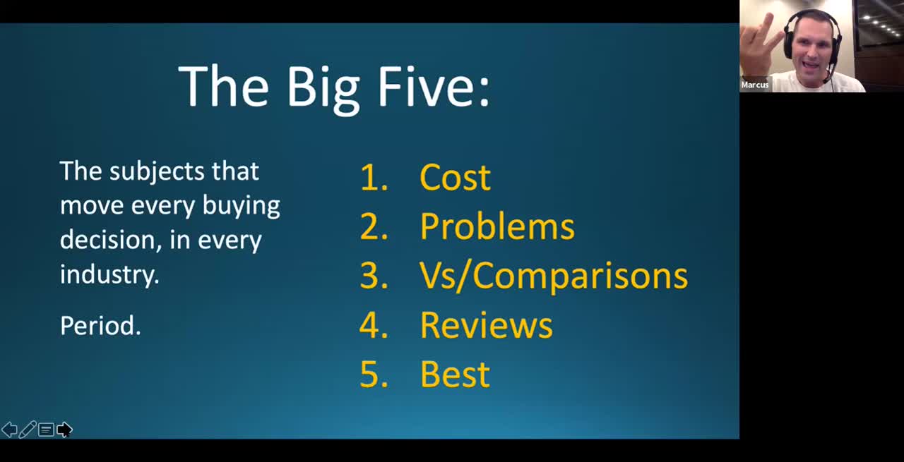 Webinar Example: Marcus Brings the Energy and Engagement