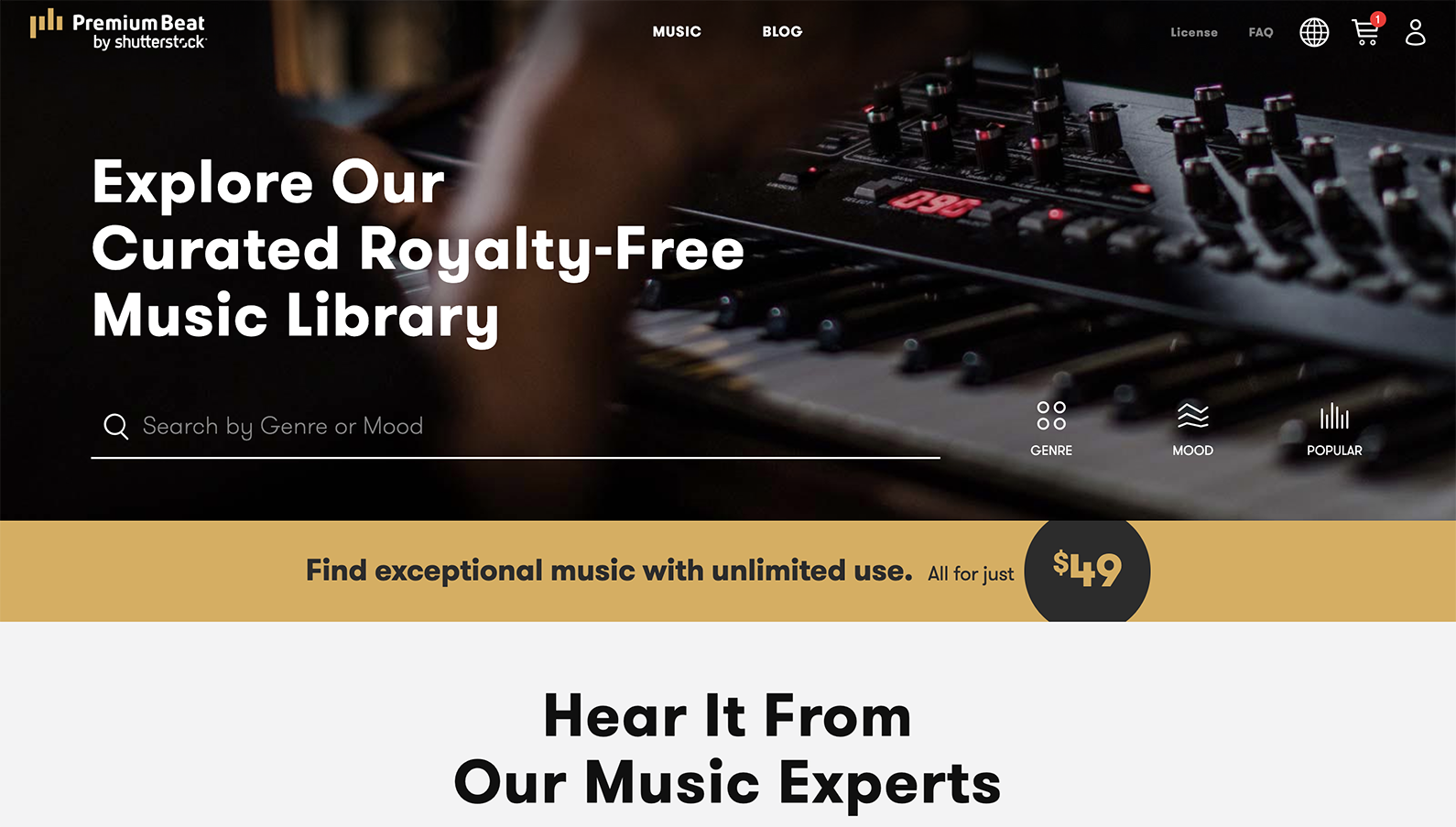 free-video-marketing-tools-premium-beat Screenshot of Premium Beat, a tool to source free music for videos